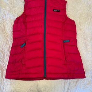 Patagonia Kids' Bright Red Vest with Teal Details